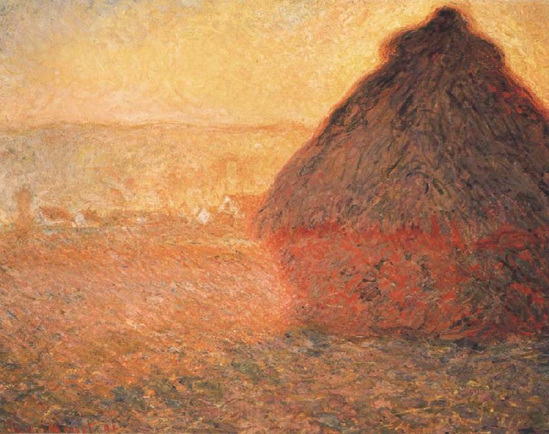 Claude Monet Meule,Soleil coucbant